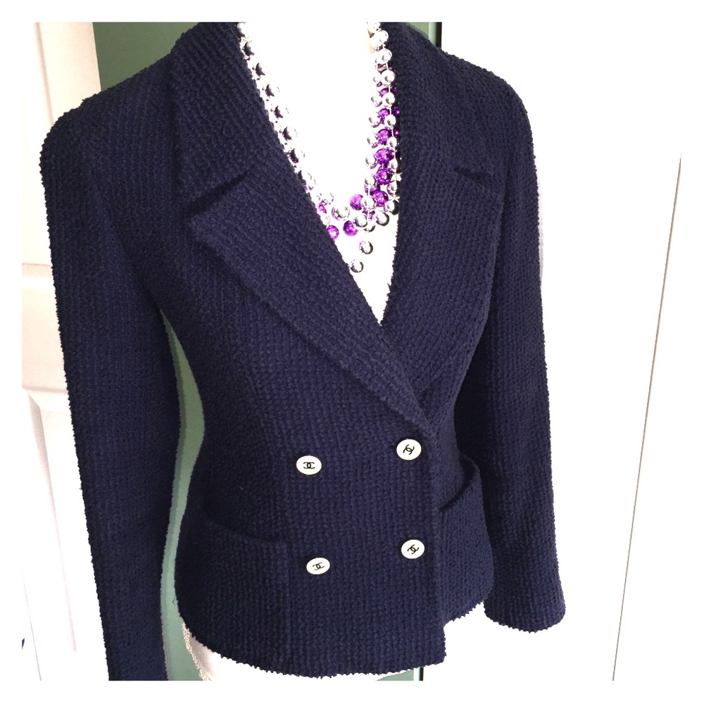 Preowned Chanel double breasted blazer